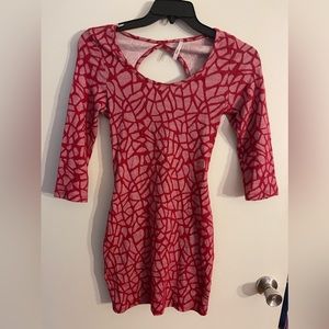 Dress red pattern